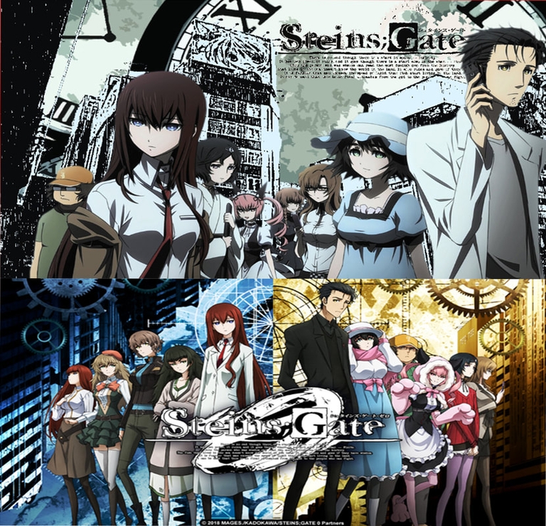 Collage of Steins;Gate characters