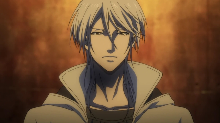 Shogo Makishima with a pensive expression