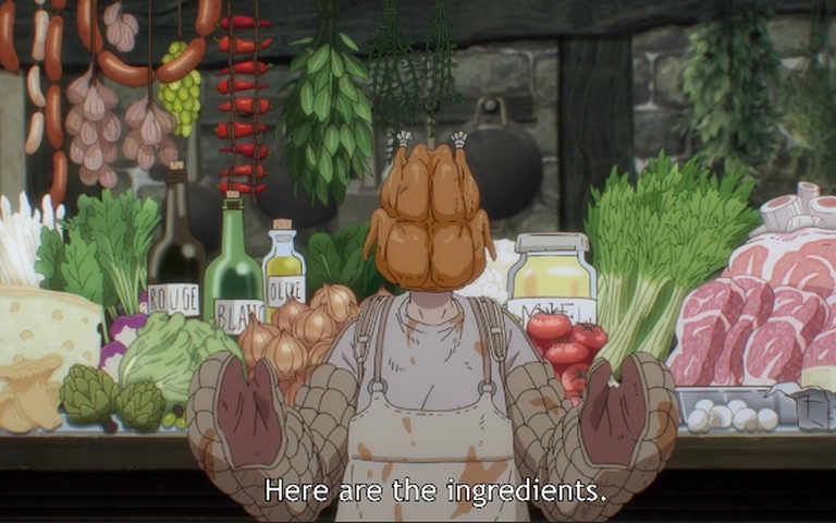 Turkey wearing her meat mask