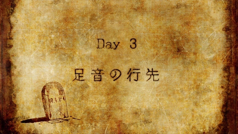 Episode 3 title card Where the Footfalls Lead