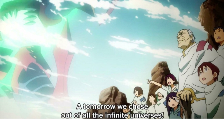 Team Dai-Gurren facing infinite universes