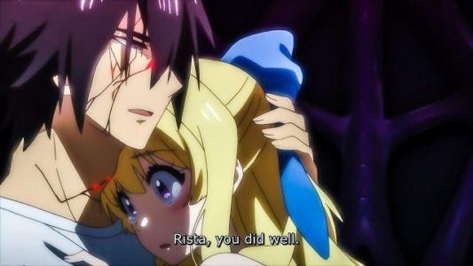 Injured man with Rista from Cautious Hero