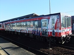 The Girls und Panzer themed train
