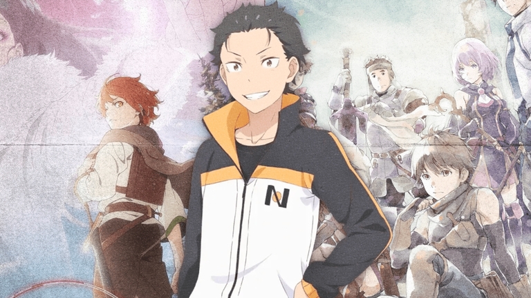 Subaru and cast from Re:Zero