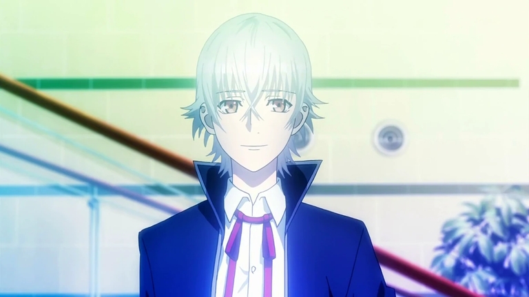 Yashiro Isana the Silver King with glowing blue aura