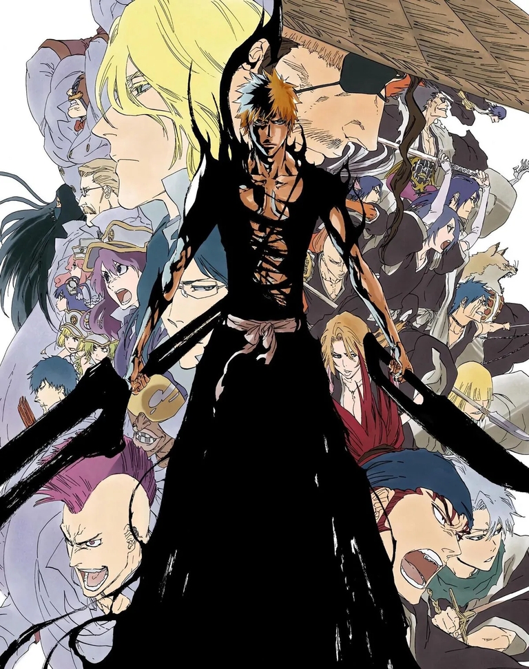 Ichigo in Hollowfied form with cast