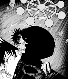 Sukuna using Megumi's soul to bear Mahoraga's adaptation