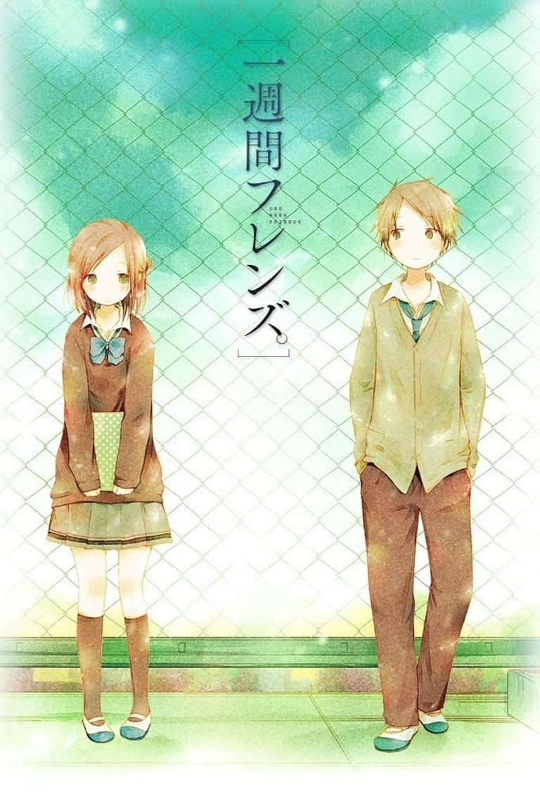 Hase Yuuki and Fujimiya Kaori stand near a fence