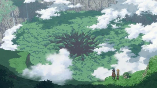 Riko and Reg overlooking the Abyss