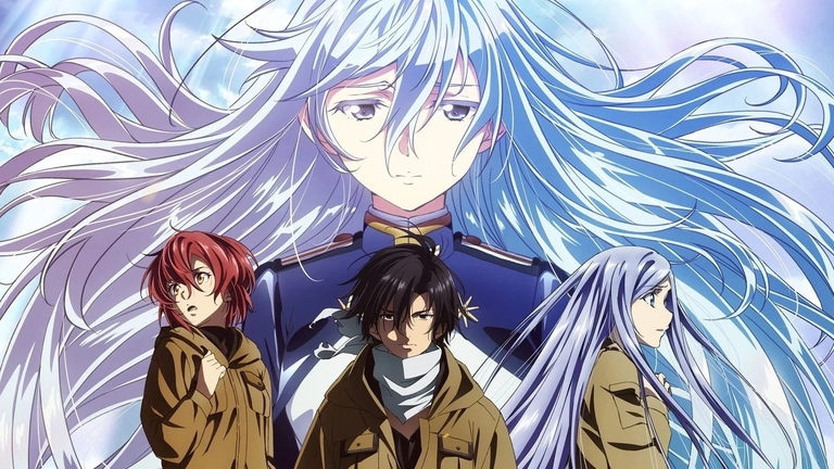 Main characters from 86 Eighty-Six including Lena and Shin