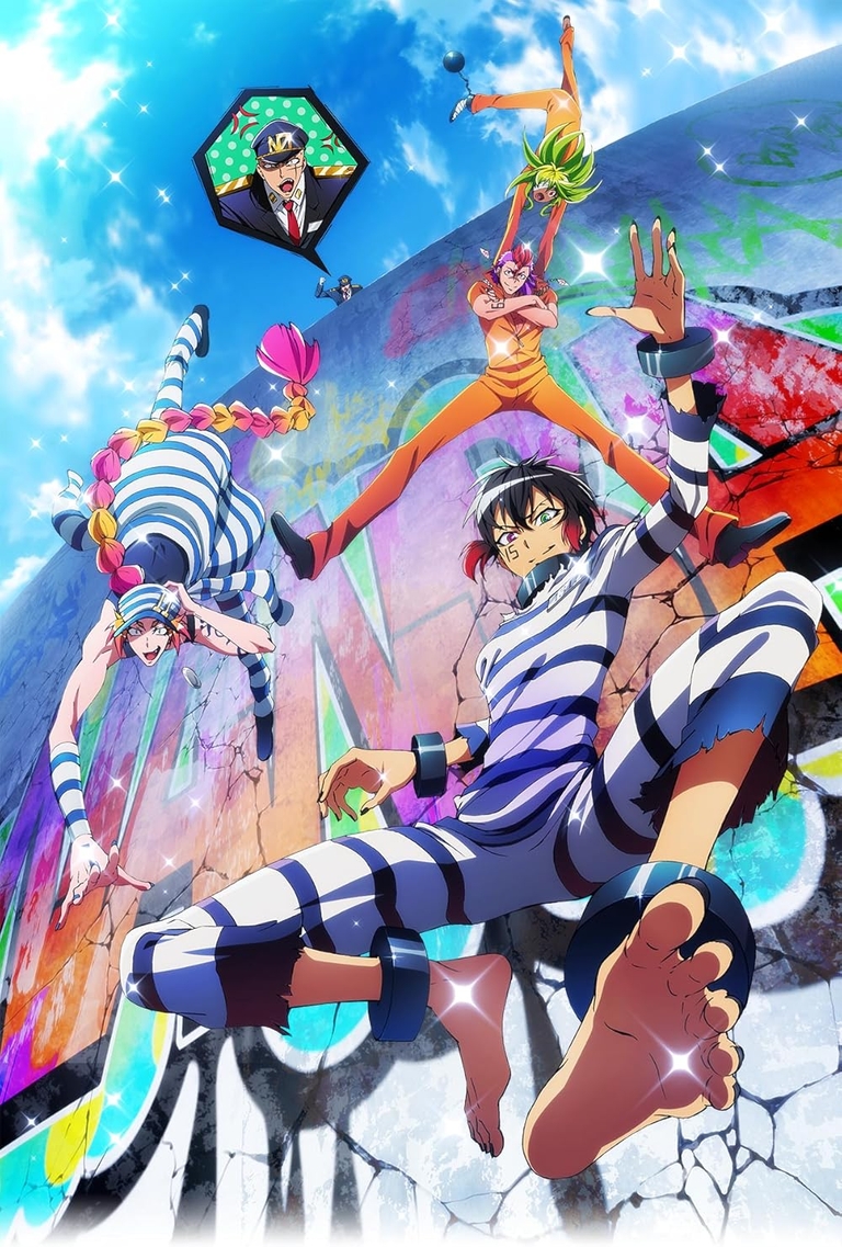 Main cast in their colorful uniforms