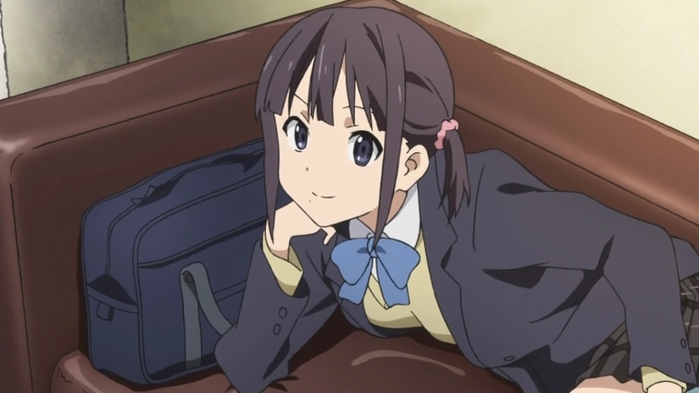 Iori Nagase relaxing on a couch showing her casual side