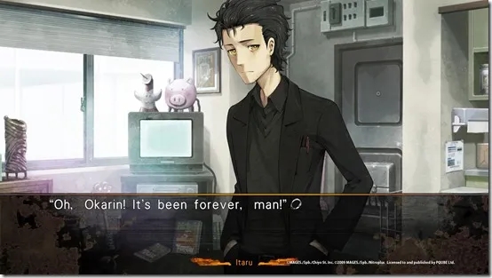 Okabe Rintarou looking distressed in Steins Gate 0