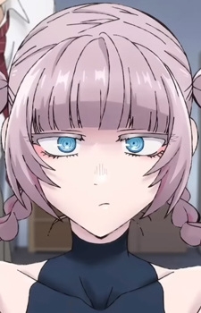 Nazuna Nanakusa with her signature pale purple hair and piercing blue eyes, depicted in a neutral expression from the anime Call of the Night.