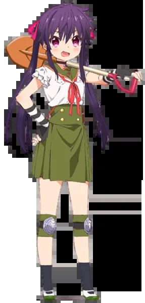 Kurumi Ebisuzawa from School-Live! stands ready with her signature shovel, wearing her distinctive uniform.